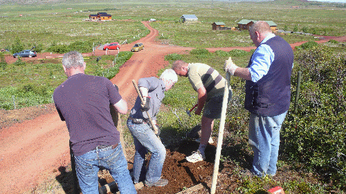 Áfangasigur- byrjað á ónefndum tröppustíg 12. júlí 2009