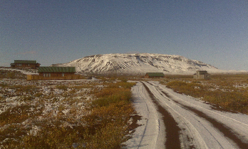 Fyrsti snjór vetrarins 2009 kom 3. október