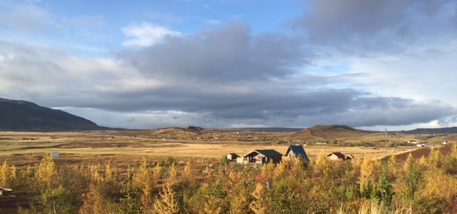 Það sem fólk talar alltaf um er VEÐRIÐ