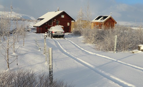 Á fallegum vetrardegi 17. mars 2012 voru þessar fallegu myndir teknar í Kerhrauninu